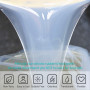 SANAAA Silicone Liquide pour Moulage, Caoutchouc de Silicone NON Toxique pour la Fabrication de Moules Bricolage Manuel Rapport 
