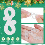 LIMITADA 120 Pcs Crochet de Gouttière Guirlande en S, Crochet pour Guirlande Lumineuse Noël, Crochet Guirlande Extérieur, Accroc
