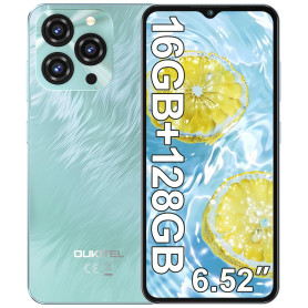 OUKITEL C3 Telephone Portable Pas Cher - 16(4+12)Go +128Go/TF 1To Smartphone Pas Cher, Écran 6.52" Smartphone Débloqué Android 1