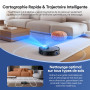 Ultenic Aspirateur Robot, Robot Aspirateur Laveur, 6000Pa&Longue Durée - Robot Aspirateur Connecté Alexa/APP/IFTTT - Ultra Mince