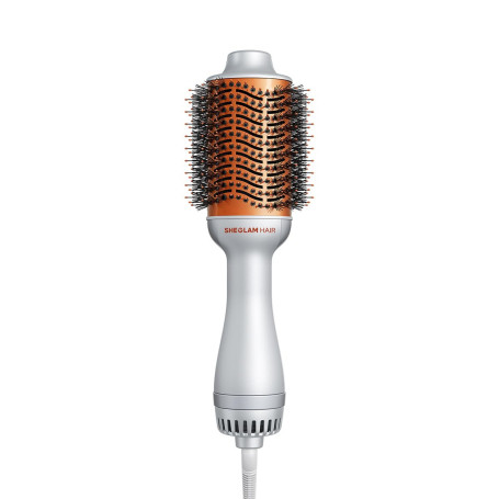 SHEGLAM Blowout Bliss Brosse à Air Chaud 4 en 1 – Séchage, Lissage, Bouclage et Volume avec Soin Brillant – Brosse Thermique, Sé