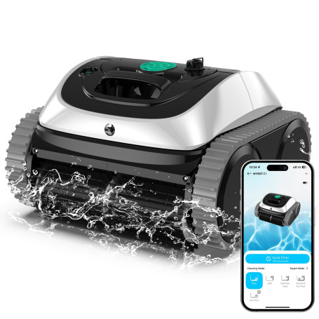 WYBOT C1 Robot Piscine Fond et Parois 150 Min Aspirateur Piscine avec Planification Intelligente des itinéraires, Nettoyage enti