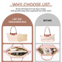 LUOJINYI Organiseur pour sac Longchamp - Grande capacité - Insert à sac à main - Beige - Taille L
