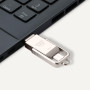 Amazon Basics Clé USB, Périphérique de Stockage avec Double Port USB-C et USB-A, 128GB, Champagne Argenté