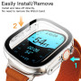 JETech Coque avec Protection Écran pour Apple Watch Ultra 3/2/1 49mm, étui de Protection Complète, Film en Verre Trempé Intégré 