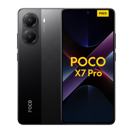 XIAOMI Smartphone POCO X7 Pro,12+256GB,Noir,caméra Principale 50MP avec OIS, Batterie 6000mAh avec Hypercharge 90W, IP68, foncti