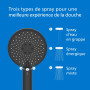 Philips Pommeau de douche filtrant, Protection pour les cheveux et la peau, élimine efficacement le chlore et les autres grosses