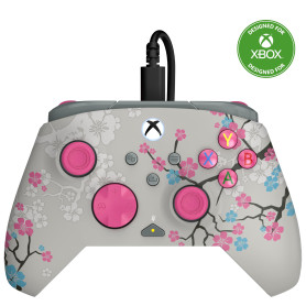 Turtle Beach Rematch Advanced Cherry Blossom Manette de jeu filaire - Licence Xbox Series XS, Xbox One et PC avec Phosphorescent