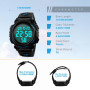UEOTO Montre Sport Homme Etanche 5ATM, Montre Digitale Hommes avec Alarme/Chronomètre/Rétro-éclairage LED, Montre Militaire Numé