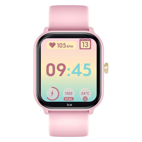 ICE-WATCH - Ice Smart Junior 2.0 Pink - Montre connectée Rose pour Fille avec Bracelet en Silicone - 022796 (1.75 Pouces)