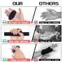 flintronic Poignées d'haltérophilie, Gants de Gymnastique d'Entraînement, Silicone Grip Pads, Poignées sans Doigts, Antidérapant