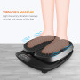 SNAILAX Massage Pieds Vibration Réglable avec Chaleur, Télécommande, Chauffe-Pieds, Appareil de Masseur Pieds électrique pour Ci