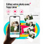 Liene 2 x 3 Imprimante Photo Portable avec 50 Zink Papier Photo Autocollante, Bluetooth pour iOS & Android, Mini Instantanée pou