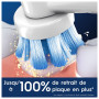 Oral-B Pro Lot De 10 Brossettes De Rechange Sensitive Clean, AUTHENTIQUES, Blanches, Brins Ultra Doux Pour Les Gencives Plus Sai