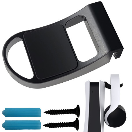 MatoSan® Support PS5 Casque Holder PS5 Headset Controller de Casque 3D pour la Console PlayStation 5 Repose Casque en avec Monta