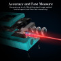 Télémètre Laser Mètre Laser 100M Numérique avec 2 Niveaux à Bulle,Réflecteur,Mesure de Longeur Surface Volume Pythagore Kiprim L