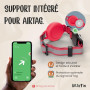 Kittytag Collier Chat avec Accessoire Compatible avec Airtag Apple,Réfléchissant et Lumineux GPS Chat avec Anti étranglement,Rég