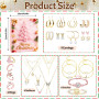 Calendrier Avent Bijoux Fille, 24 Surprises Calendriers de l'avent Bijoux Fille, Calendrier de Noël Ado Fi-lle Charms Création K