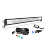Willpower Barre LED 81cm 32'' 405W Avec Câblage Stroboscope Rampe Étanche 12V 24V Projecteur Longue Portée Feux Phare de Travail