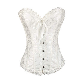 SxyBox Corset Femme Sexy Steampunk Gothique Bustier Grande Taille pour Halloween, Carnaval, Jeu de rôle