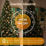 SALCAR Guirlande Lumineuse LED à Grappes pour Arbre de Noël, 20m 800 LEDs Éclairage de Noël avec 8 Modes, Imperméable IP44 Guirl