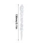 ZoZoMaiy 24 Pièces Cristal Glaçon Ornement Suspendu 13cm Stalactites Sapin de Noël en Acrylique avec 30M Ligne de Cristal, Placo