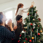 ZoZoMaiy 24 Pièces Cristal Glaçon Ornement Suspendu 13cm Stalactites Sapin de Noël en Acrylique avec 30M Ligne de Cristal, Placo