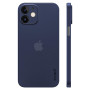 memumi Coque Compatible avec iPhone 12 6.1'' (Trans-Bleu),(Deux Trous pour Appareil Photo) Matériau PP (antidérapant, résistant 