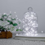 PCORES Les Lumières Fées Branchables, 30mètre 1000LED Blanc Froid Fil Argenté Feux d'Artifice Lucioles avec Commande à Distance,