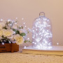 PCORES Les Lumières Fées Branchables, 30mètre 1000LED Blanc Froid Fil Argenté Feux d'Artifice Lucioles avec Commande à Distance,
