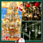 Kiiwah 21 Pièces Stalactites Flocons de Neige en Acrylique - Décorations de Sapin de Noël, Cristal Glaçon Ornement Suspendu, Pen
