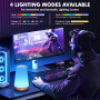 Auxmir Lampe de Chevet Veilleuse LED Lampe d'Ambiance Chambre Lampe Nuit Tactile avec 13 Couleurs RGB, Rechargeable USB, Lampe d