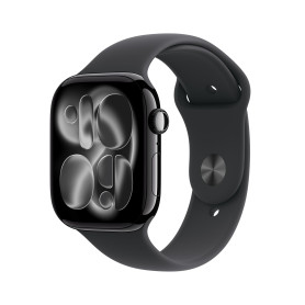 Apple Watch Series 11 [GPS 46 mm] Montre connectée avec boîtier Obsidienne et Bracelet Sport Noir. Score de Sommeil, Moniteur d’