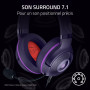 Razer Kraken Kitty V2 - Édition Gengar Pokémon - Casque USB - Pointes Gengar - Éclairage réactif au Stream - Microphone cardioïd