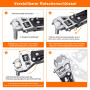 NexTool W4 Multitool Clé à cliquet réglable,11-en-1 Outil EDC pliable avec pinces,couteau,scies,tournevis,Multitool pour Camping