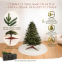 Sapin de Noël Artificiel Premium 90 cm - Gagnant du Test - Réalisme Exceptionnel, Branches épaisses, livré avec Support en Bois 