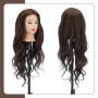 Neverland Tete a Coiffer Professionnelle Vrai 60% Cheveux avec Trépied, 71cm Tête à Coiffer Mannequin Cosmétologie pour Pratique