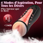 Sex Toýs Homme Masturbateurs Masculins Sextoys LED Masturbeuser Homme Mains Libres Avec 9 Vibrations & 4 Succions, Masturbateur