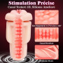 Sex Toýs Homme Masturbateurs Masculins Sextoys LED Masturbeuser Homme Mains Libres Avec 9 Vibrations & 4 Succions, Masturbateur