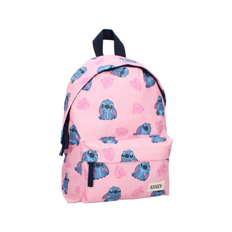 mybagstory Sac à dos rose pour fille Stitch – lilo et Stitch – Disney - Enfant - Ecole - Maternelle - Garderie - Cartable Fille 