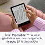 Le dernier Kindle Paperwhite (version 2024) 16 GB sans publicité, une couverture basée sur Amazon Plant et un adaptateur secteur