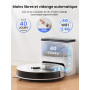 Lefant M2 Plus Aspirateur Robot Laveur avec Station, Vidange Automatique, Navigation Laser avec Cartographie, Évitement d'obstac