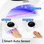 JODSONE Lampe UV Ongles Gel, Sécheur d'ongles gel à LED, Lampe à ongles gel portable avec capteur automatique et 4 minuteries po