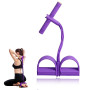XPEX 1 PCS Appareil d'entraînement Abdominal Multifonctionnel, Bande de Fitness, Elastique Musculation, Bande élastique à 6 Tube