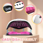 Lampe à ongles UV LED 320 W,lampe professionnelle pour séchage de vernis à ongles avec 72 perles,lampe à ongles UV avec 4 réglag