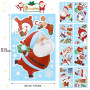Kesote Stickers Noël Fenêtre, 9 Feuilles Autocollant Noel Fenetre, Decoration Noel Fenêtre, Deco Vitre Noël, 168 Pcs Stickers en