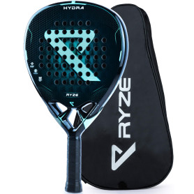 RYZE Hydra Raquette de Padel 100% Fibre de Carbone - Puissance + Contrôle Maximum - Padel Raquette avec EVA-18 Flex Max - Struct