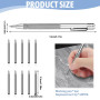 Stylos à Tracer en Carbure de Tungstène, Pointe a Tracer Livré avec 10 Pointes de Rechange, Parfait pour Tôle, Verre, Céramique,