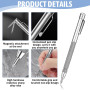 Stylos à Tracer en Carbure de Tungstène, Pointe a Tracer Livré avec 10 Pointes de Rechange, Parfait pour Tôle, Verre, Céramique,