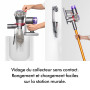 Dyson V8 Absolute™ Aspirateur Balai sans Fil – 115 AW, 40 Min d’autonomie, Brosse Motorbar Auto-démêlante, Rouleau Doux, Long su